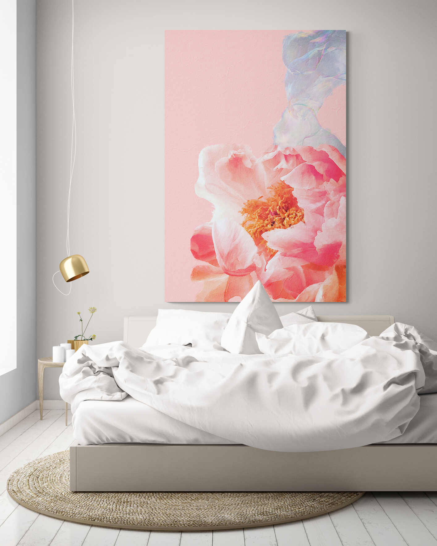 Peonies and Bubble XL-Museum Sized Print