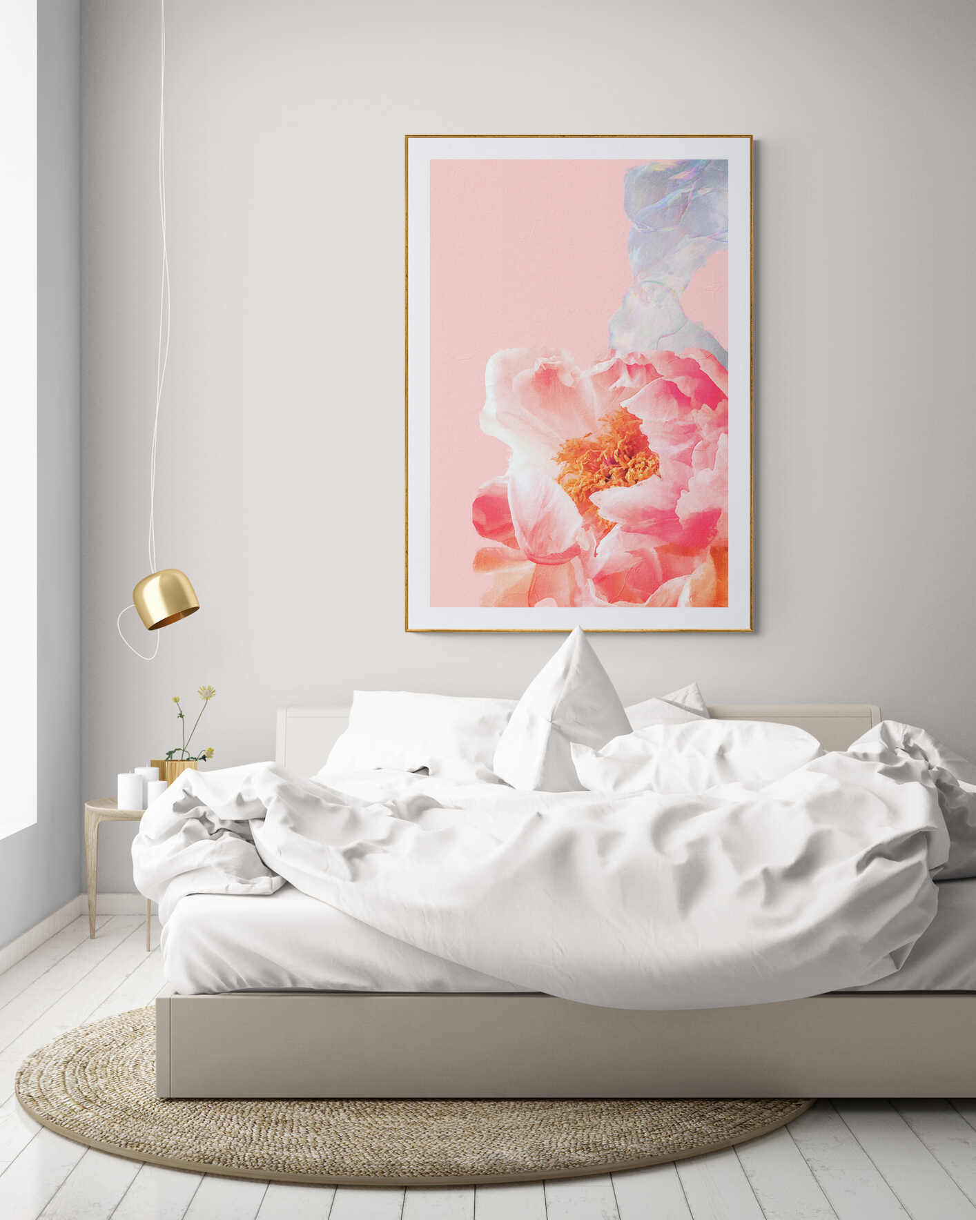 Peonies and Bubble XL-Museum Sized Print