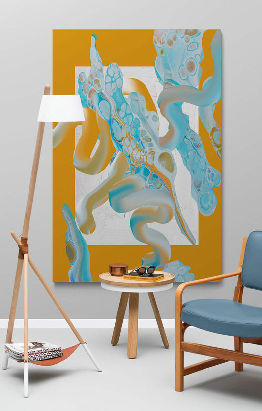 Marble // Yellow XL-Museum Sized Print