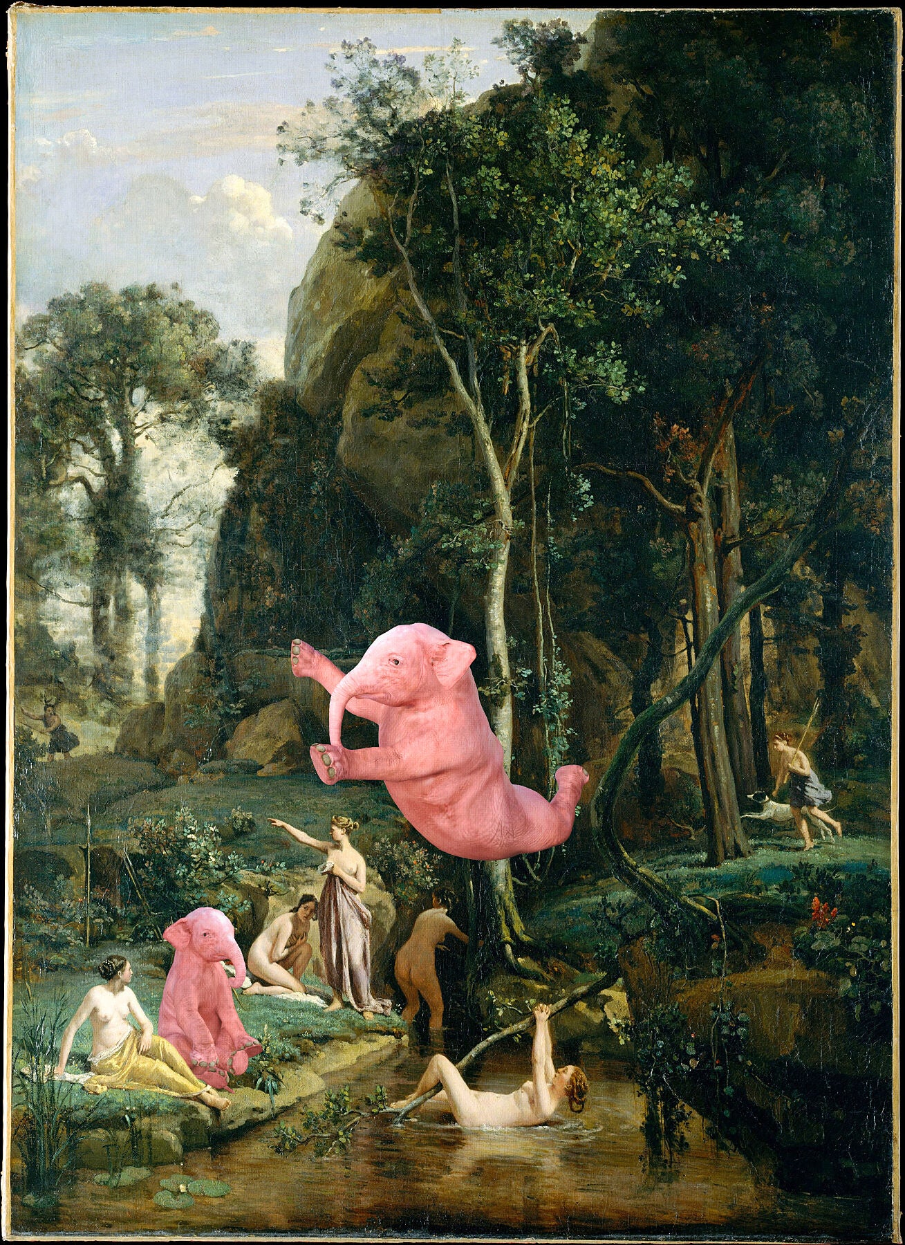 Dream On- Diana and Actaeon (Diana Surprised in Her Bath)// Camille Corot