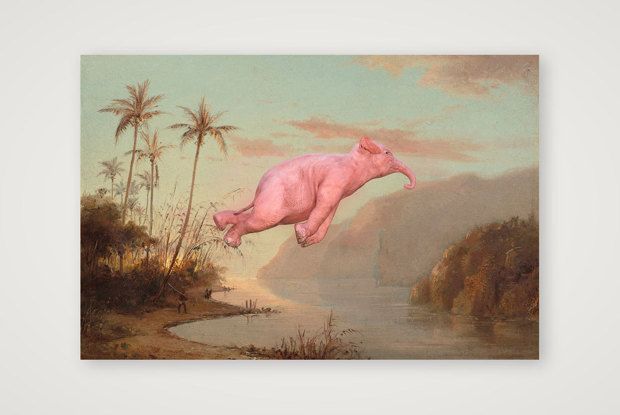 Dream On // Unknown Flying Object over a Creek in St.Thomas — 45×30cm, 18×12" Print only