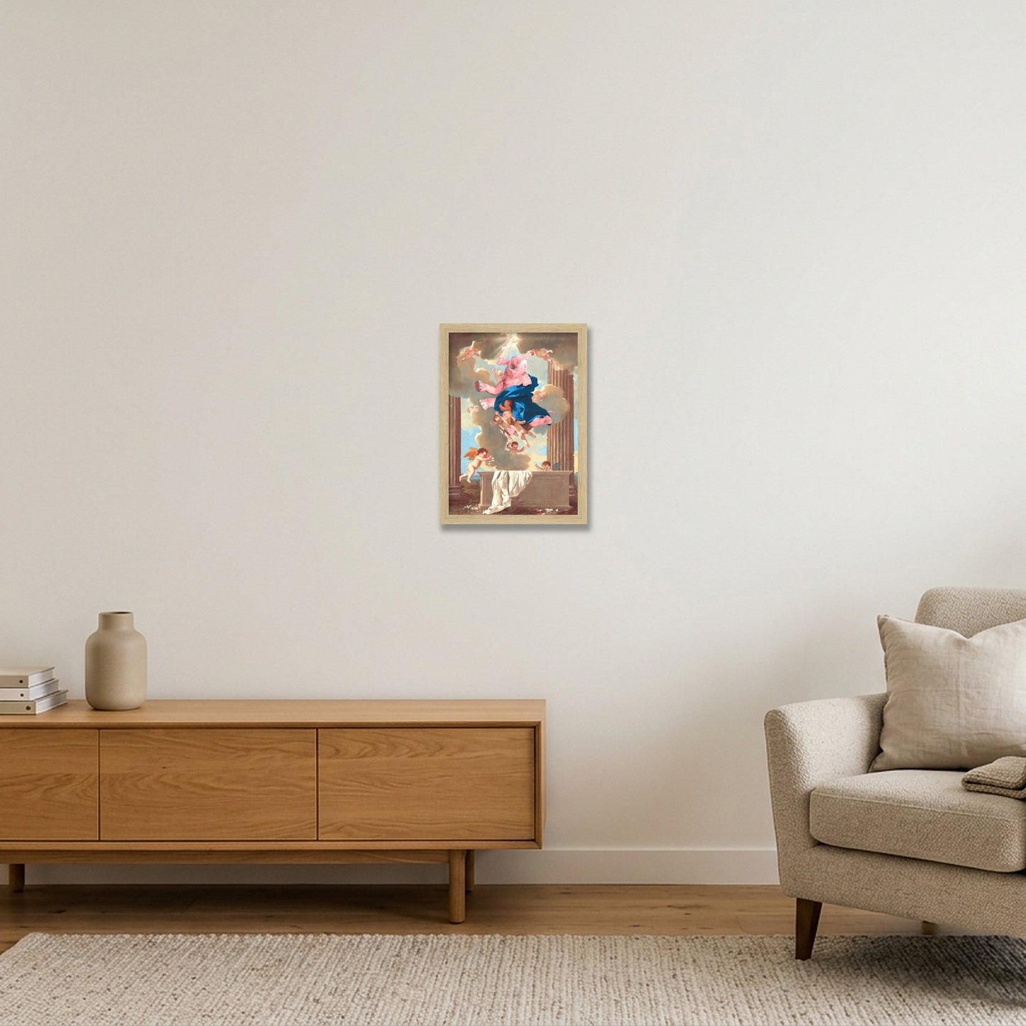 Dream On // The Assumption — A4 (21×30cm, 8×12") Oak Frame