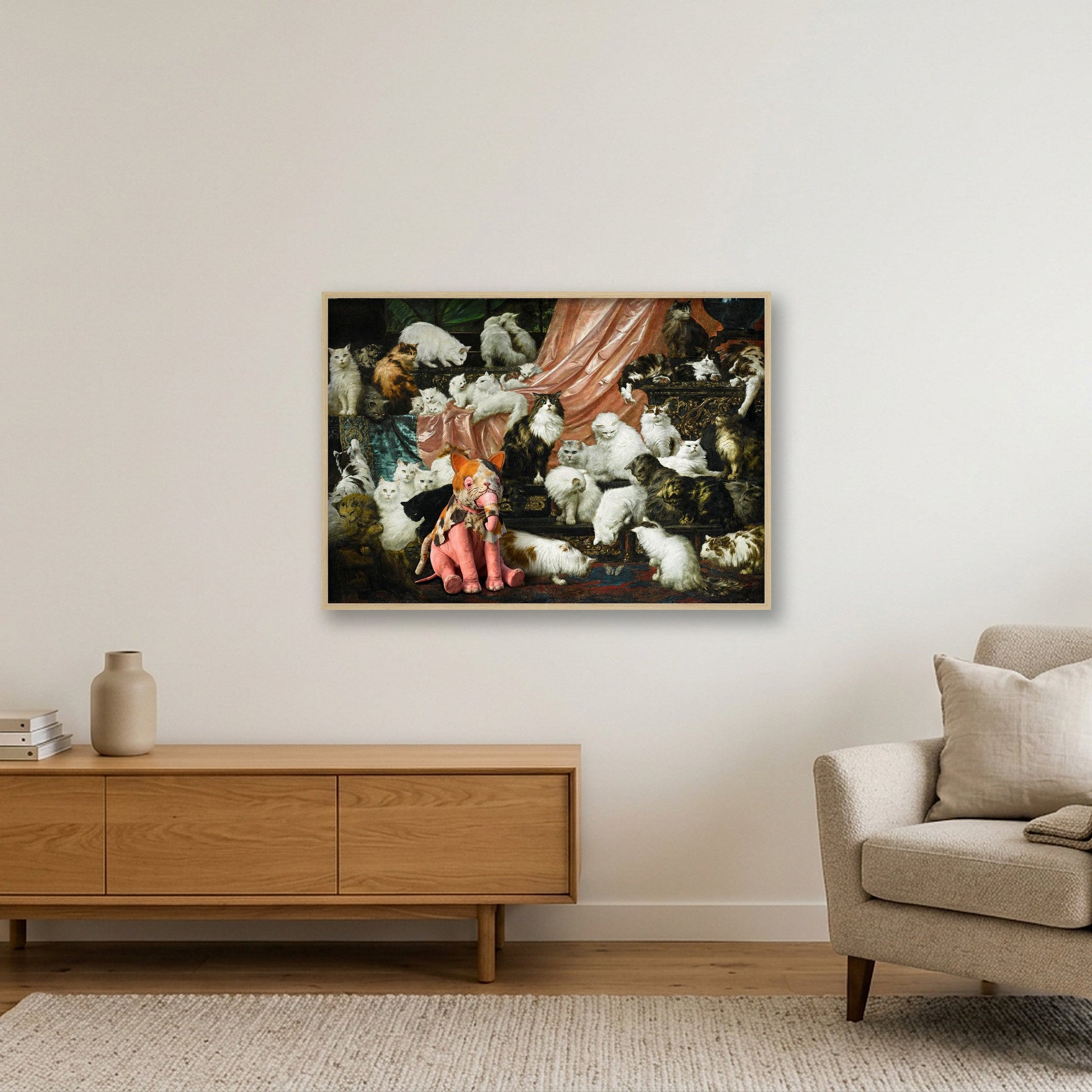 Dream On // My_Wife's_Lovers — 100×70cm, 39×28" Oak Frame