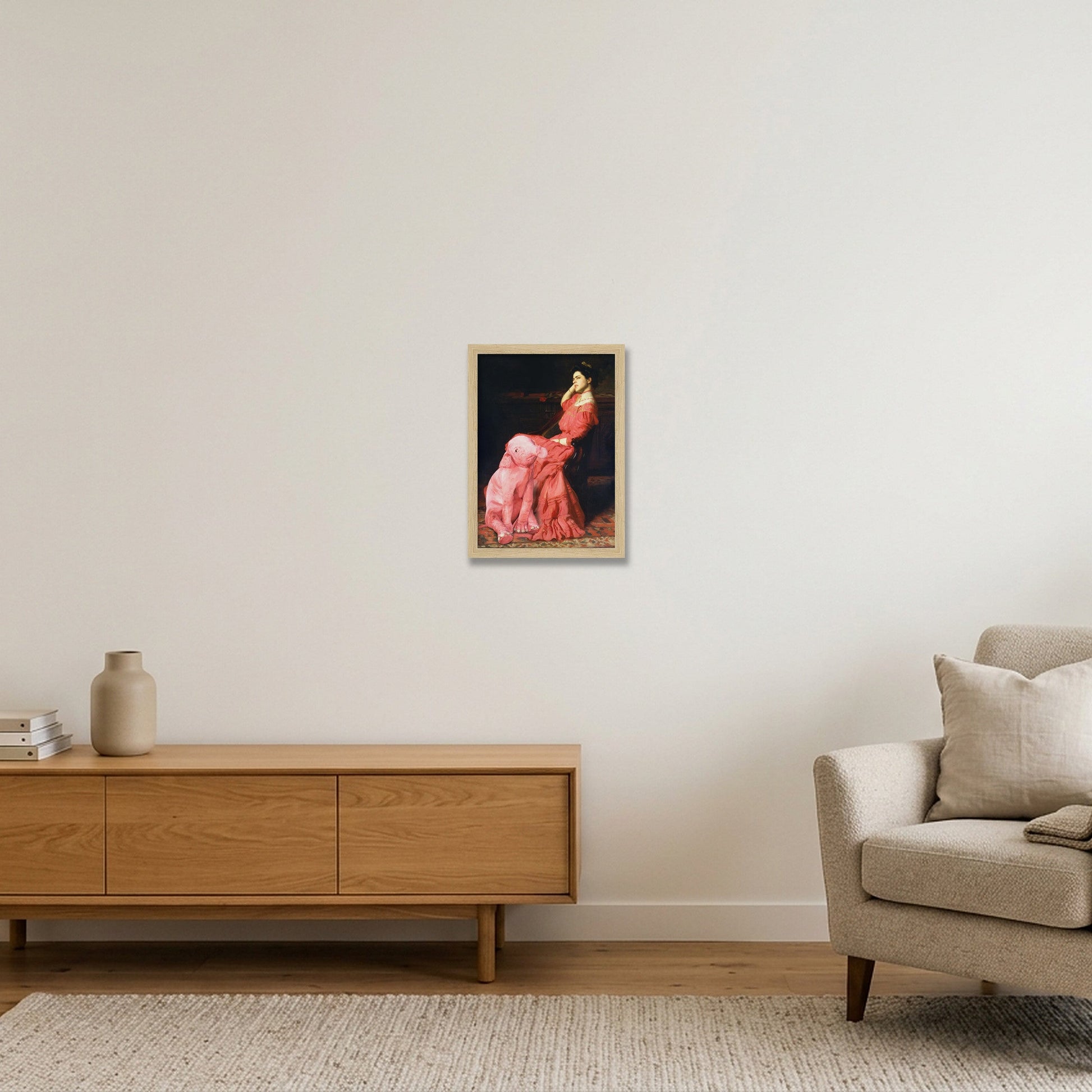 Dream On // A Rose — A4 (21×30cm, 8×12") Oak Frame