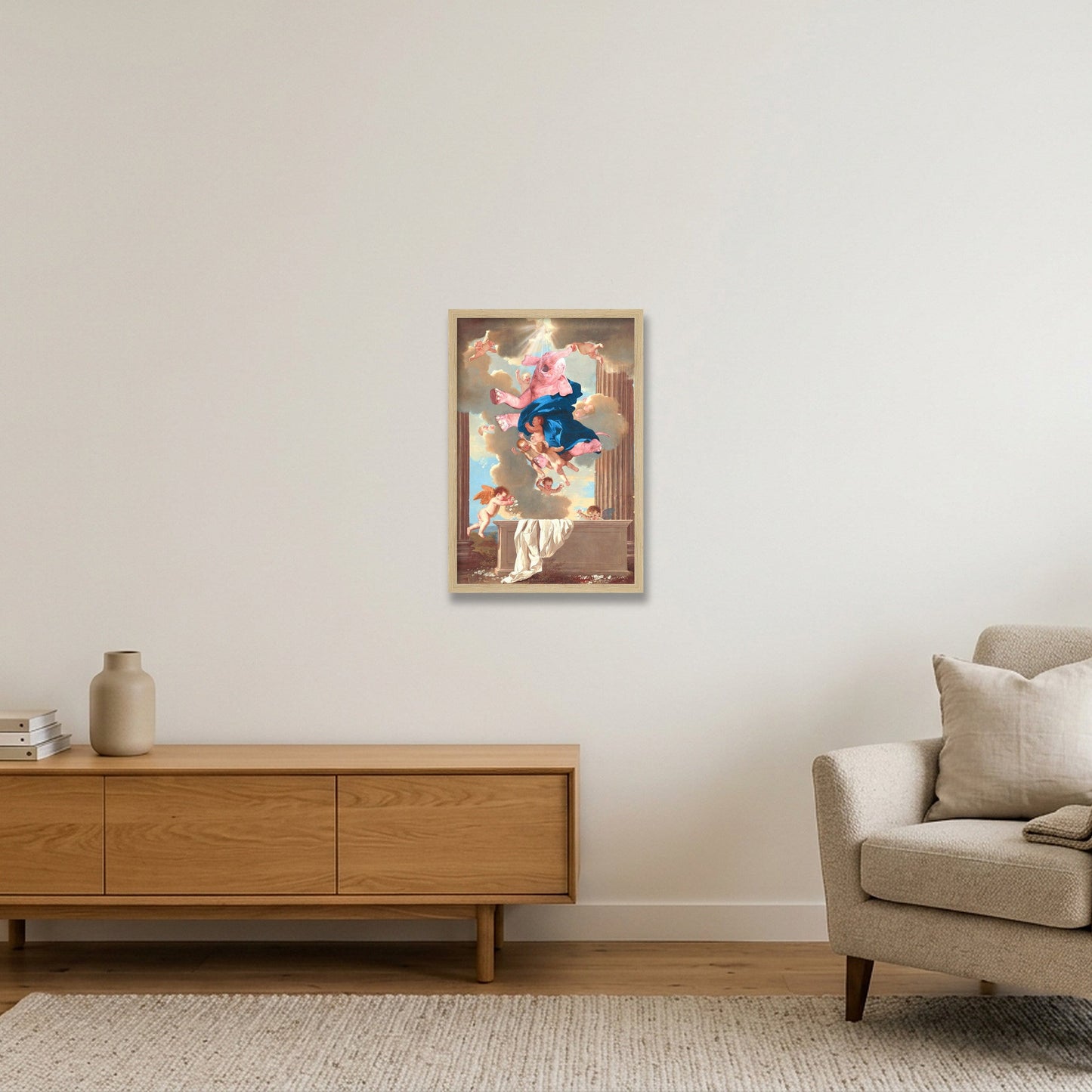 Dream On // The Assumption — 30×45cm, 12×18" Oak Frame