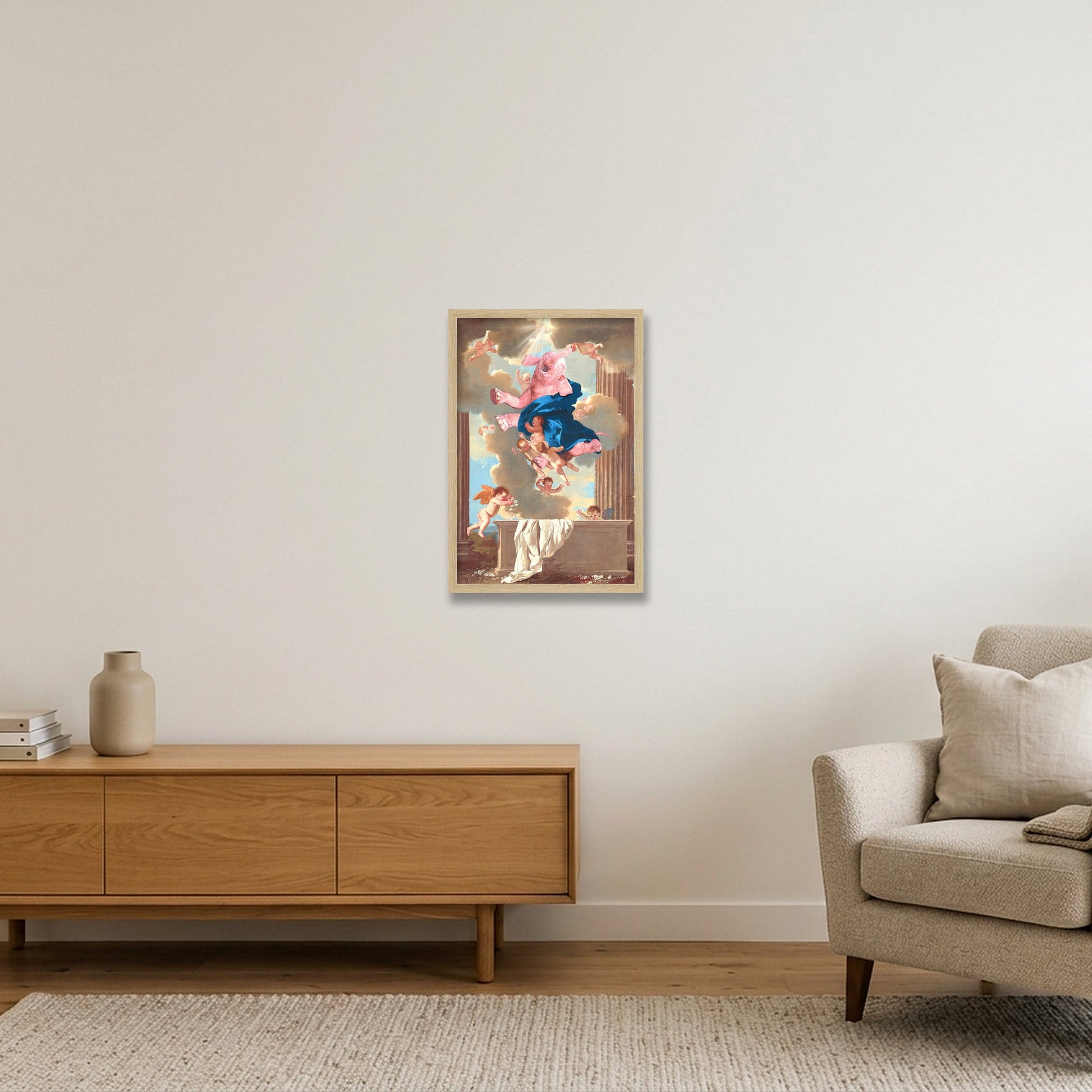 Dream On // The Assumption — 30×45cm, 12×18" Oak Frame