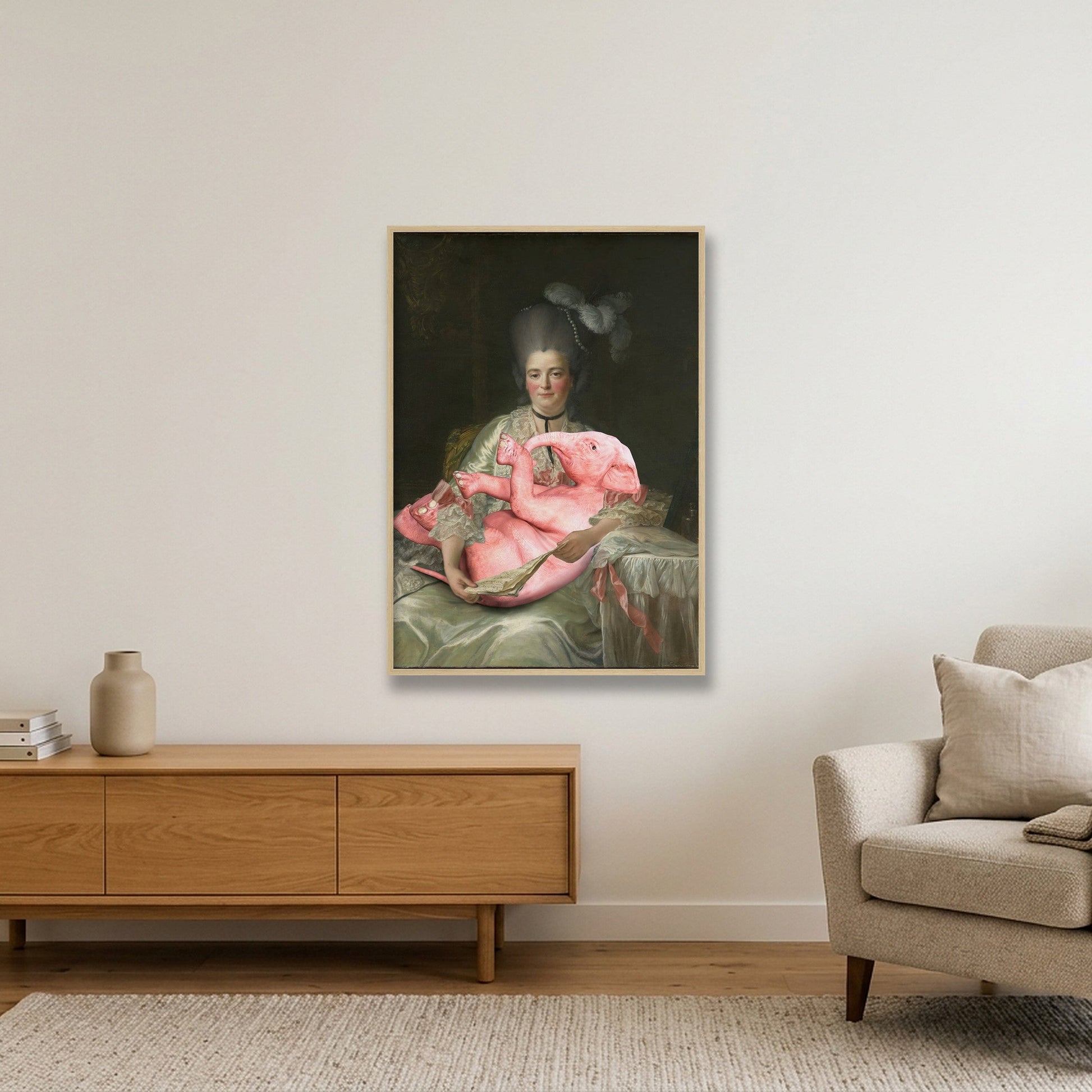 Dream On // Marie — 70×100cm, 28×39" Oak Frame