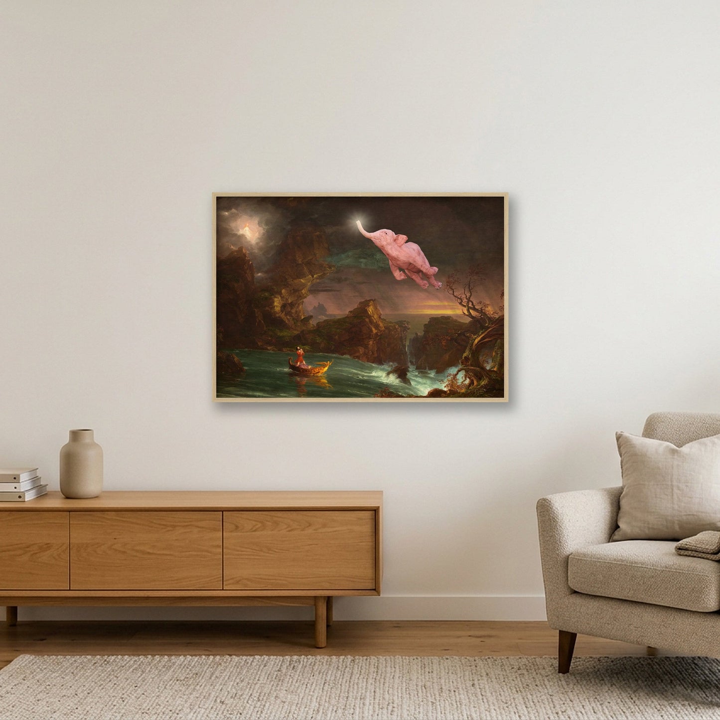 Dream On // Voyage of Life — 100×70cm, 39×28" Oak Frame