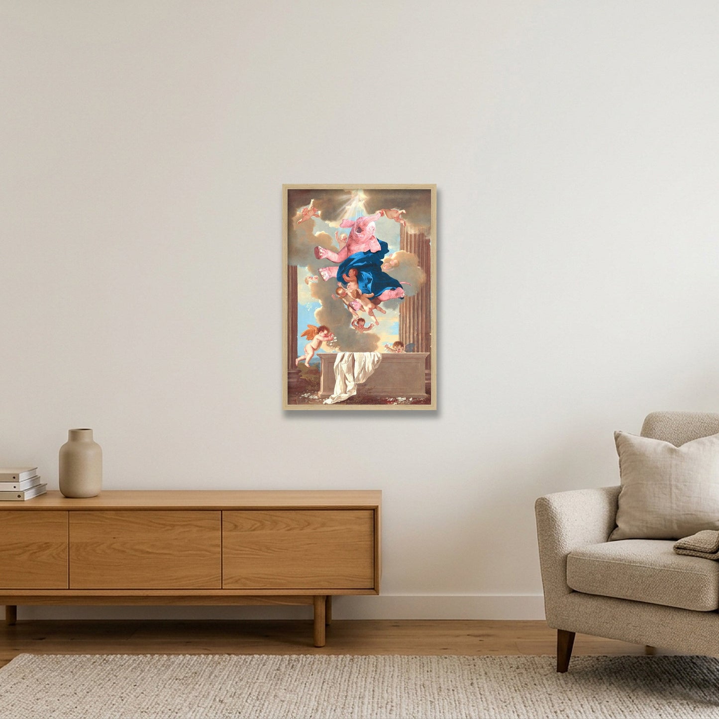 Dream On // The Assumption — 40×60cm, 16×24" Oak Frame