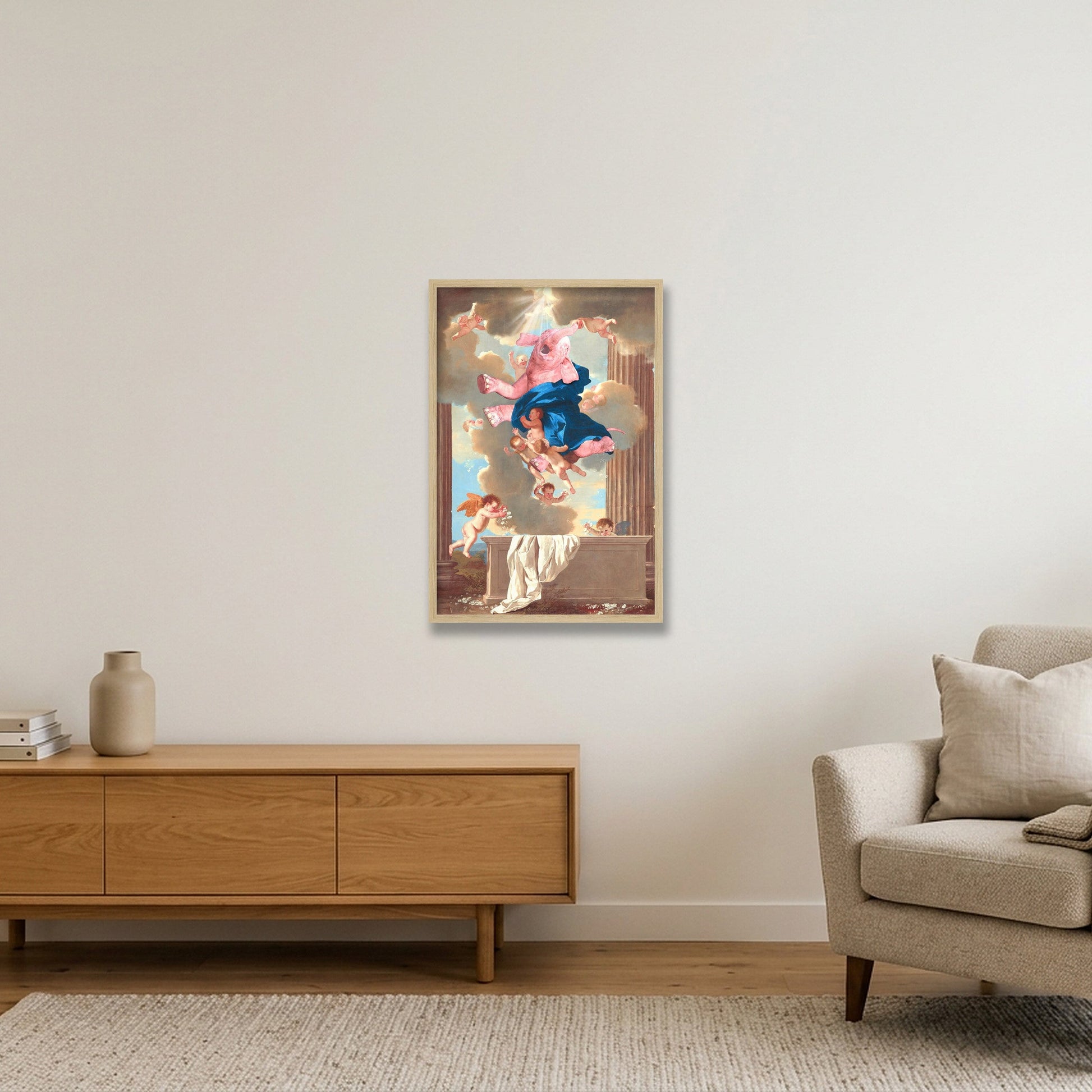 Dream On // The Assumption — 40×60cm, 16×24" Oak Frame