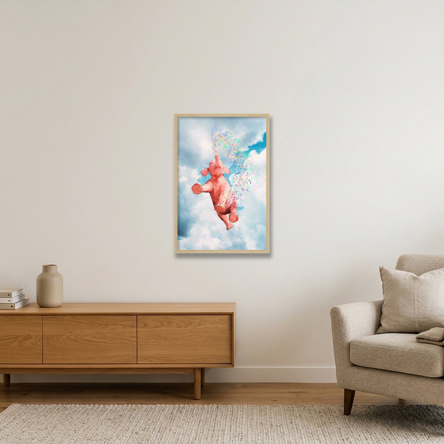 Dream On // Confetti — 40×60cm, 16×24" Oak Frame
