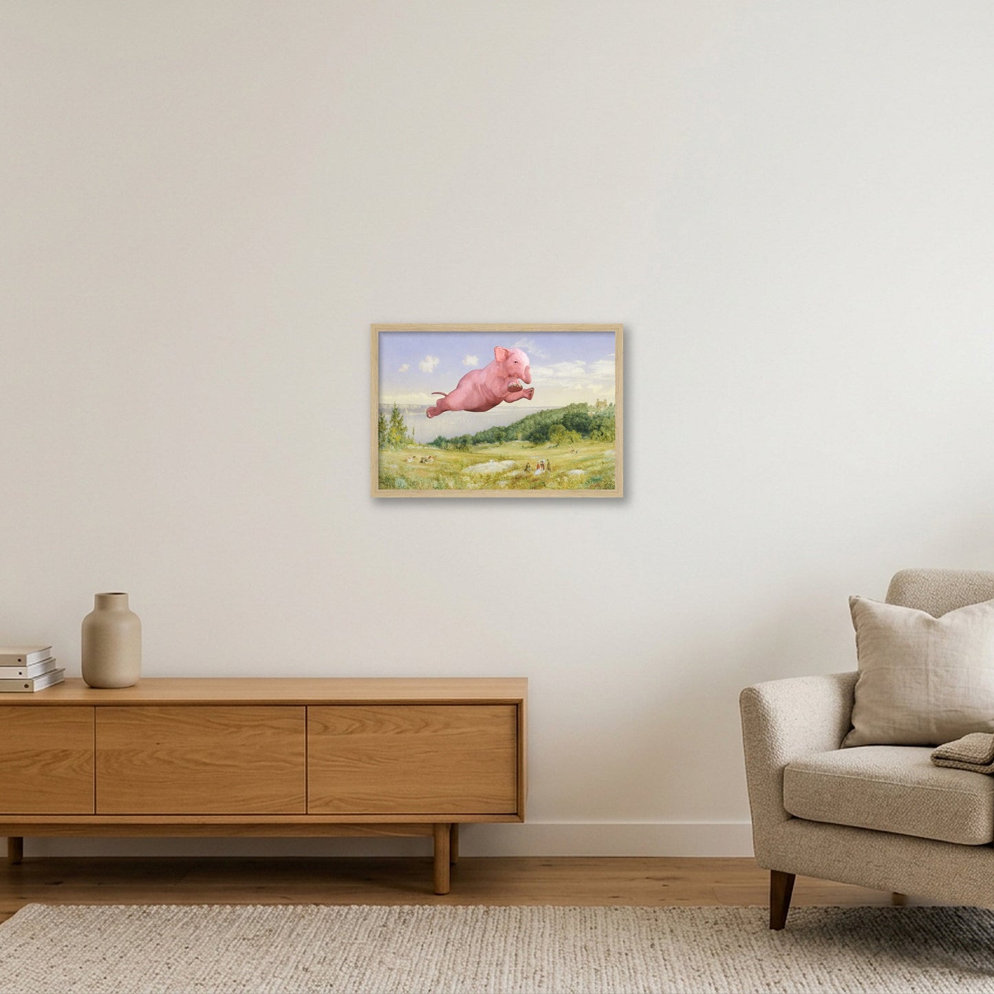 Dream On // Fly — 45×30cm, 18×12" Oak Frame