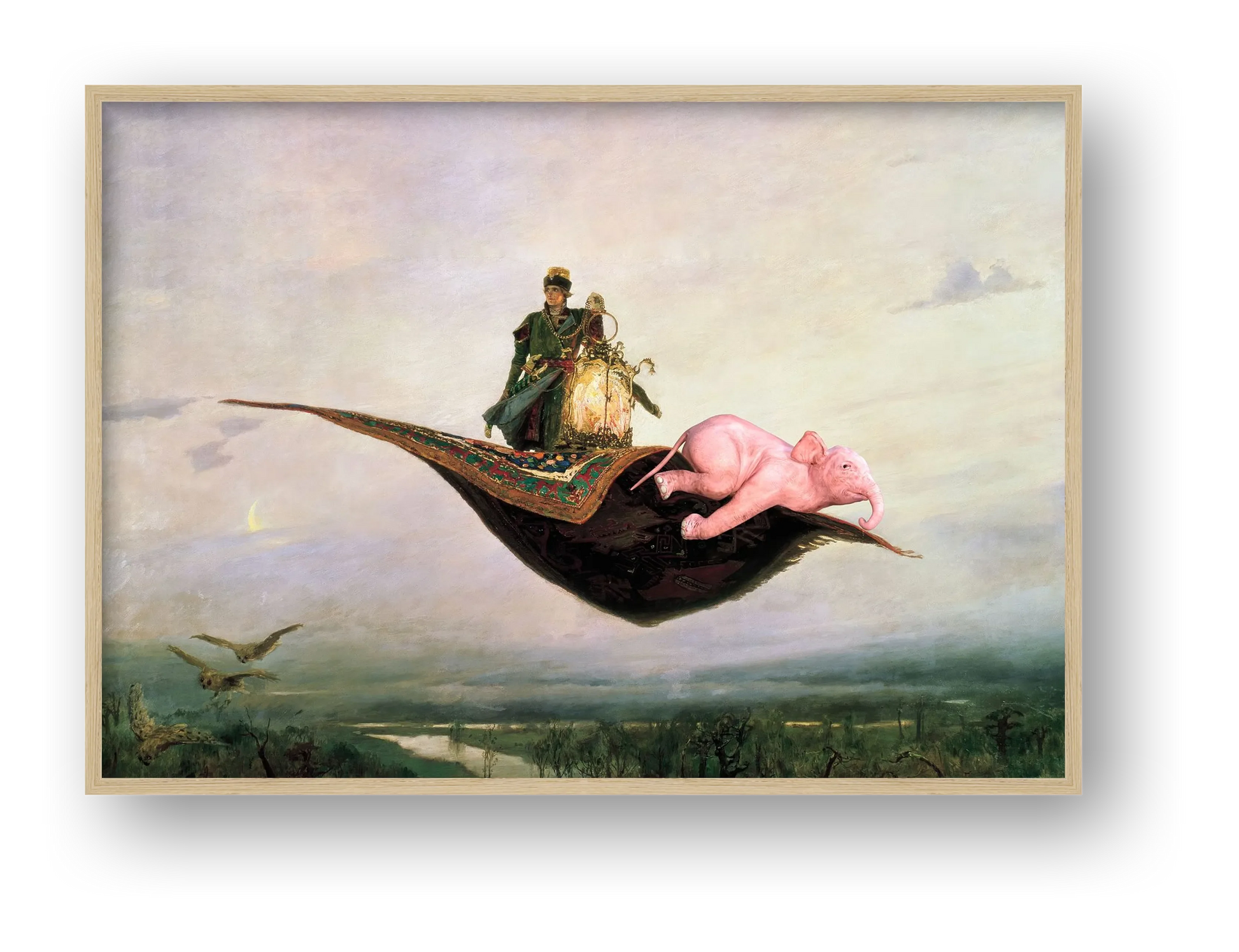 Dream On // Flying Carpet — framed