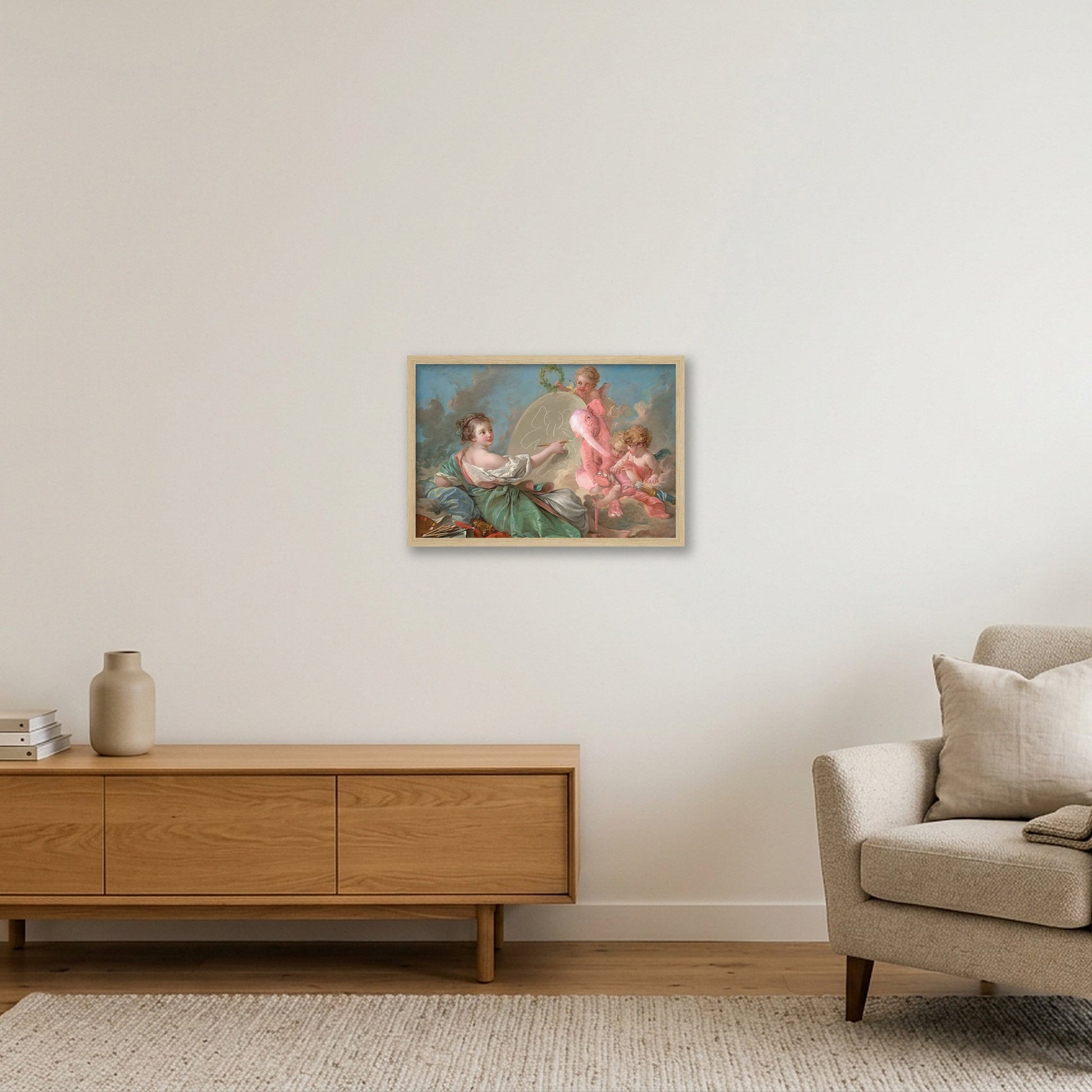 Dream On // The Muse — 45×30cm, 18×12" Oak Frame