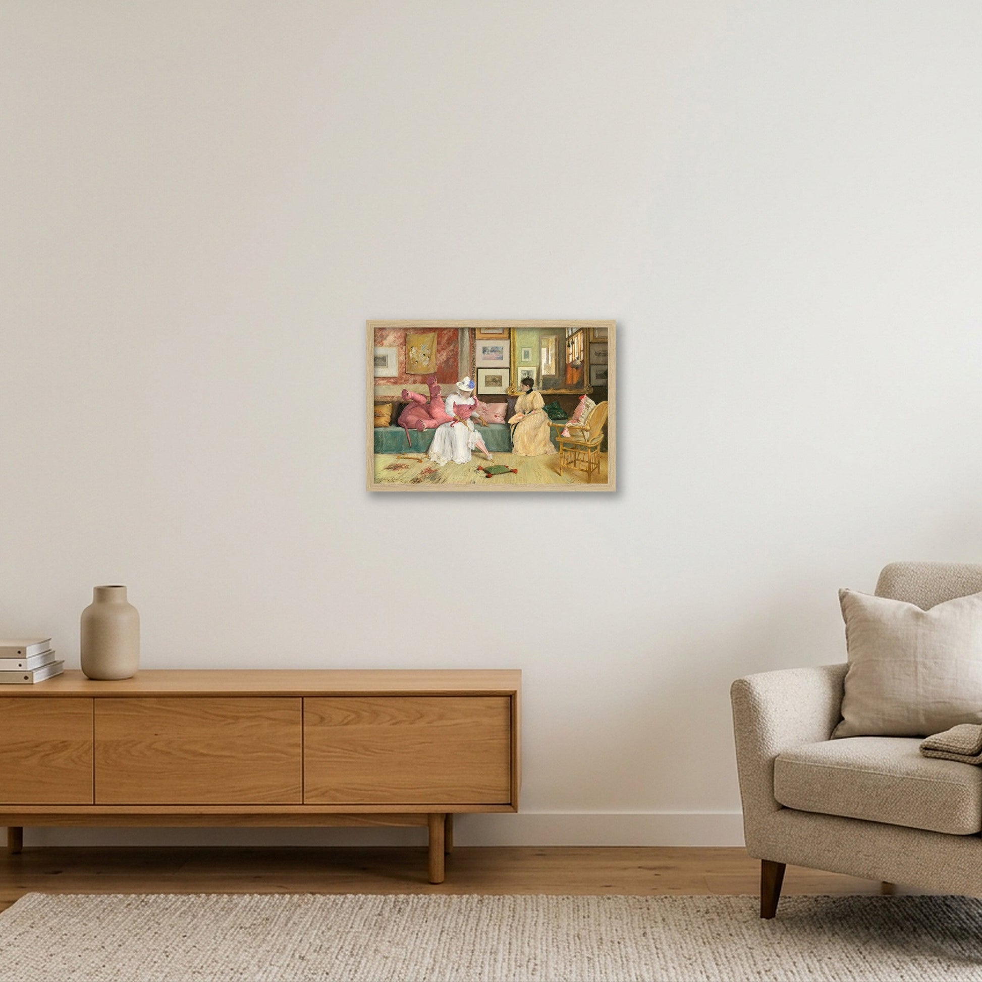 Dream On // A friendly call — 45×30cm, 18×12" Oak Frame