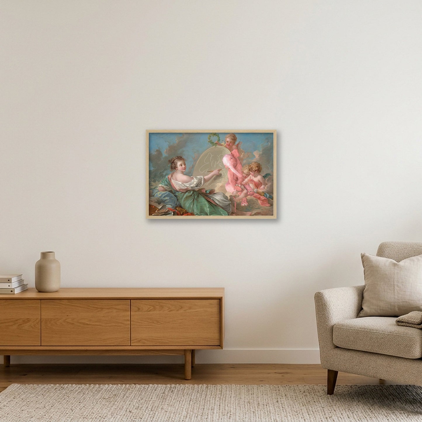 Dream On // The Muse — 60×40cm, 24×16" Oak Frame