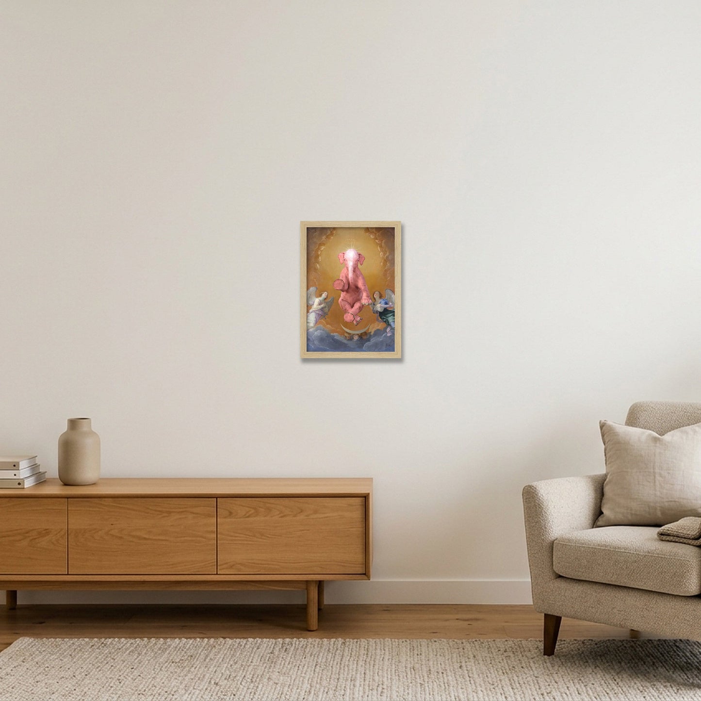 Dream On // The Immaculate One — A4 (21×30cm, 8×12") Oak Frame