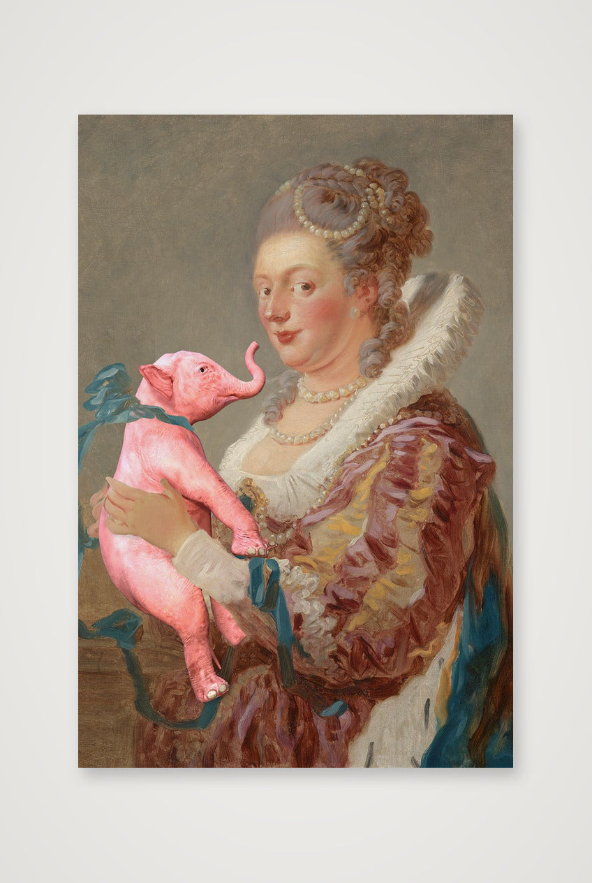 Dream On // Woman With Strange Pet — 40×60cm, 16×24" Print only