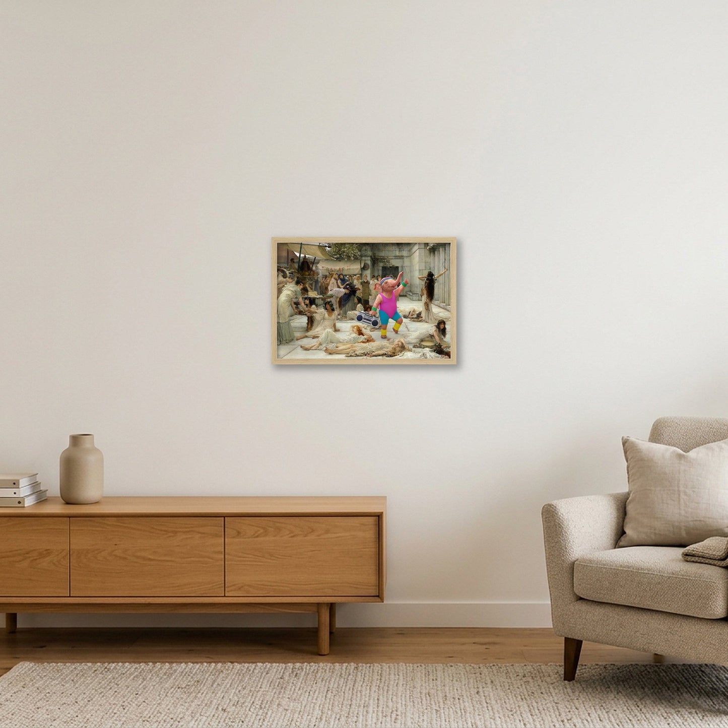 Dream On Woman of Amphissa  — 45×30cm, 18×12" Oak Frame