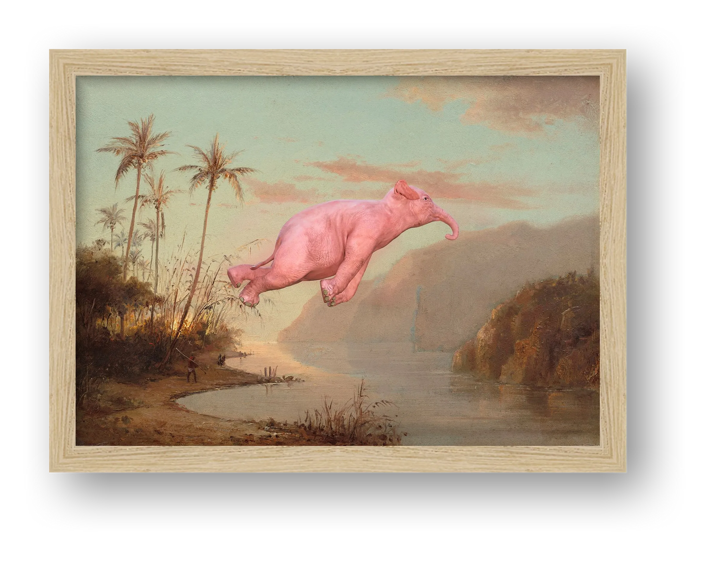 Dream On // Unknown Flying Object over a Creek in St.Thomas — framed
