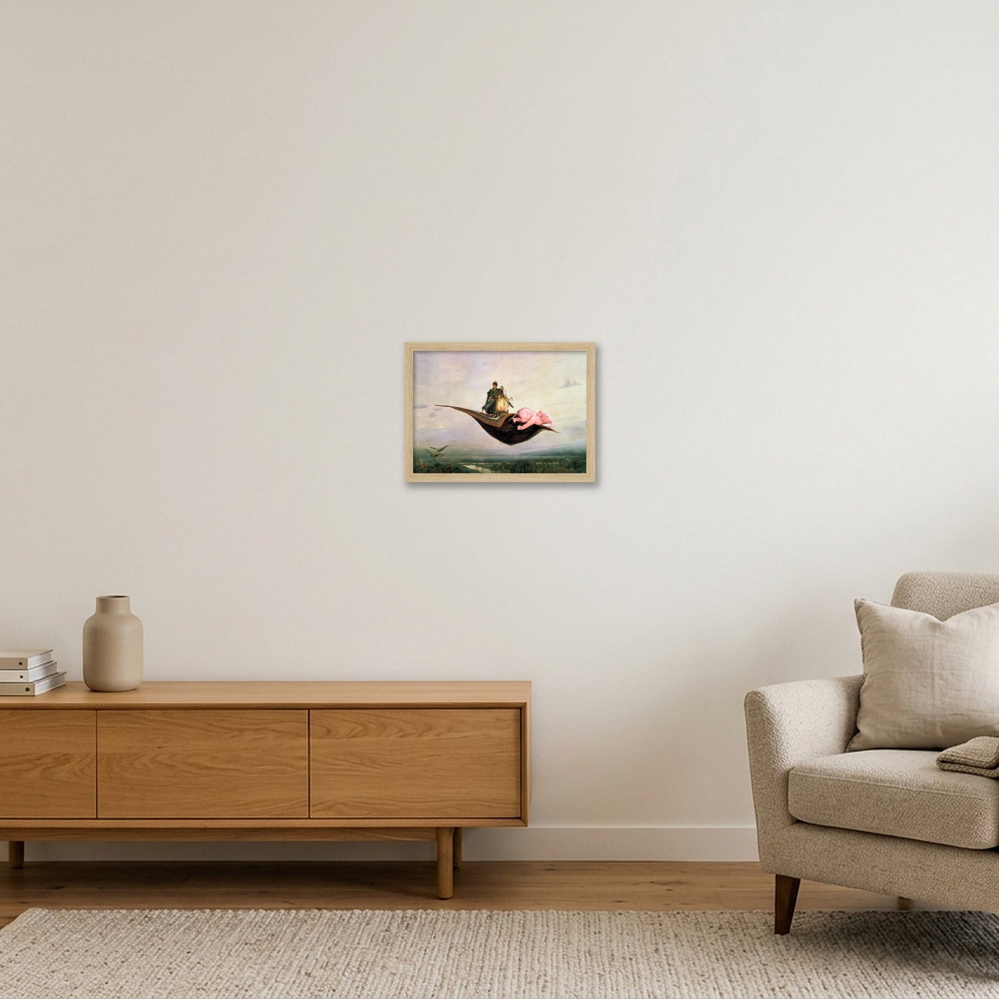 Dream On // Flying Carpet — A4 (30×21cm, 12×8") Oak Frame