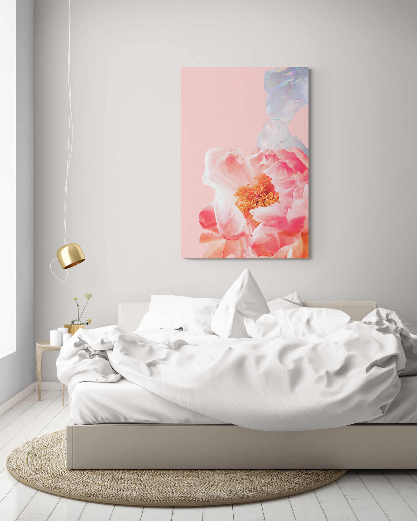 Peonies and Bubble XL-Museum Sized Print
