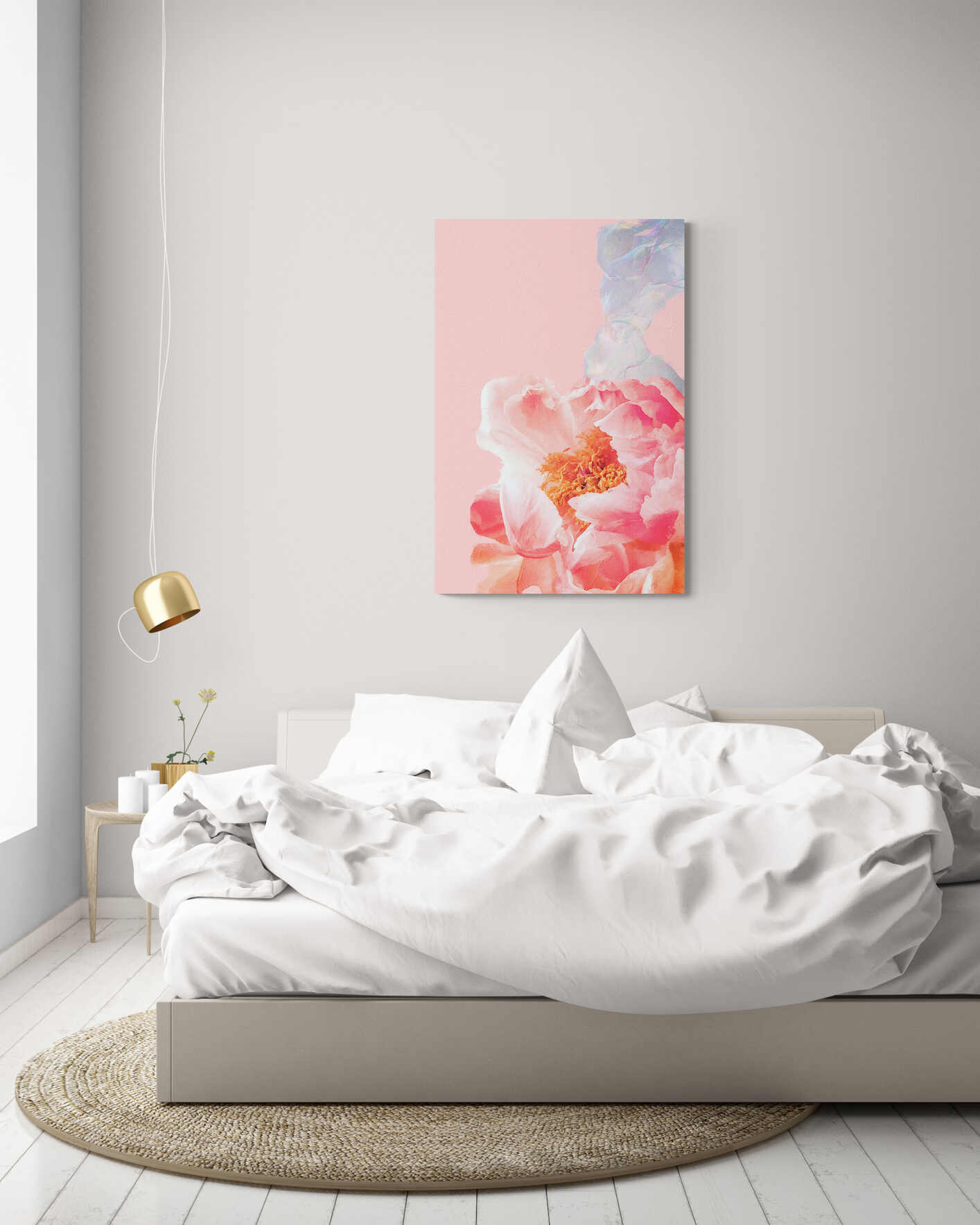 Peonies and Bubble XL-Museum Sized Print