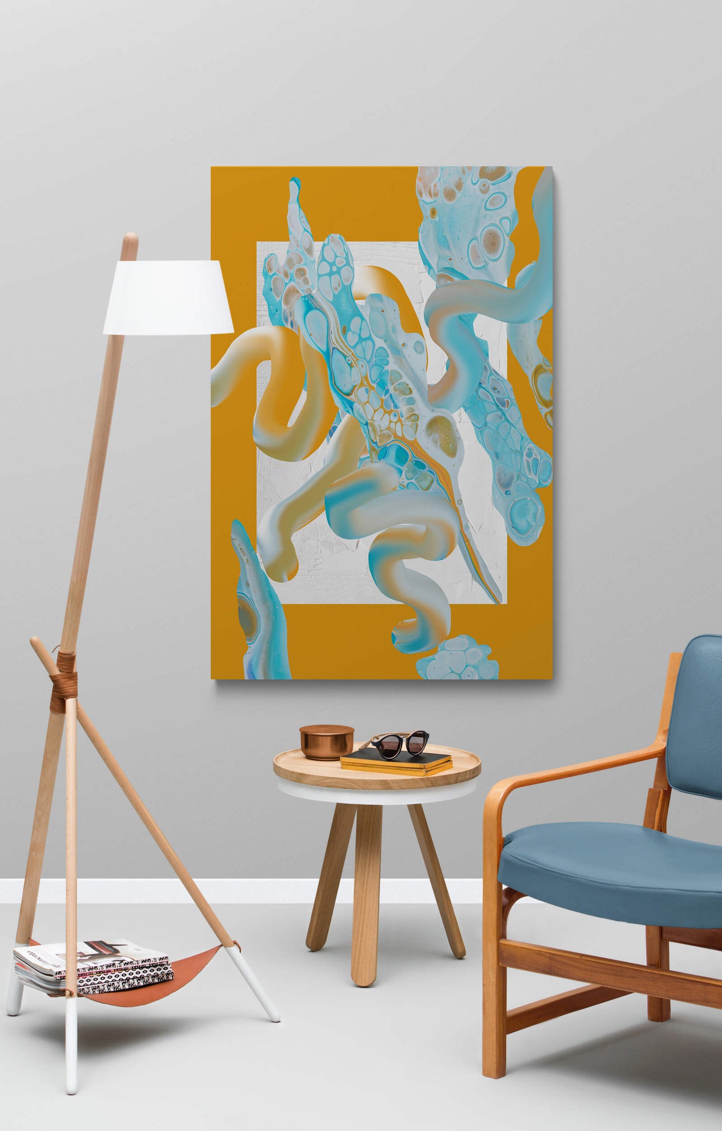 Marble // Yellow XL-Museum Sized Print
