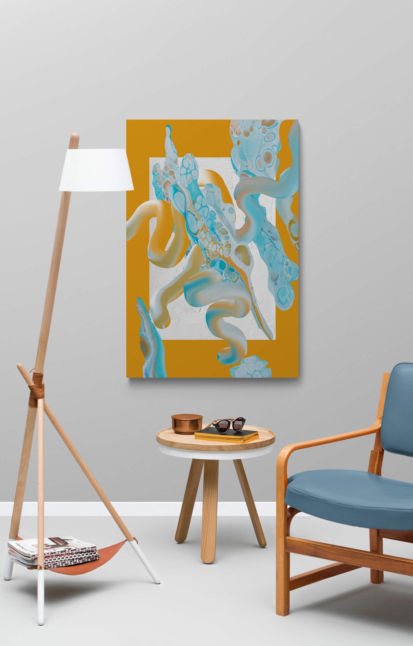 Marble // Yellow XL-Museum Sized Print