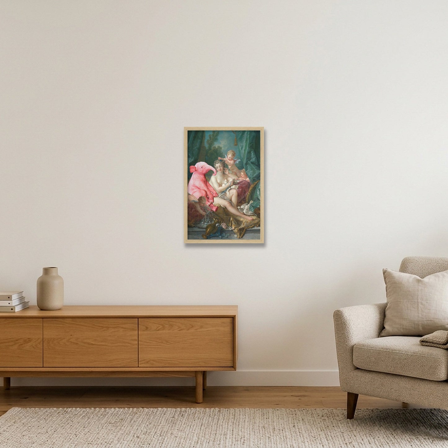Dream On // The Toilette of Venus — 30×45cm, 12×18" Oak Frame