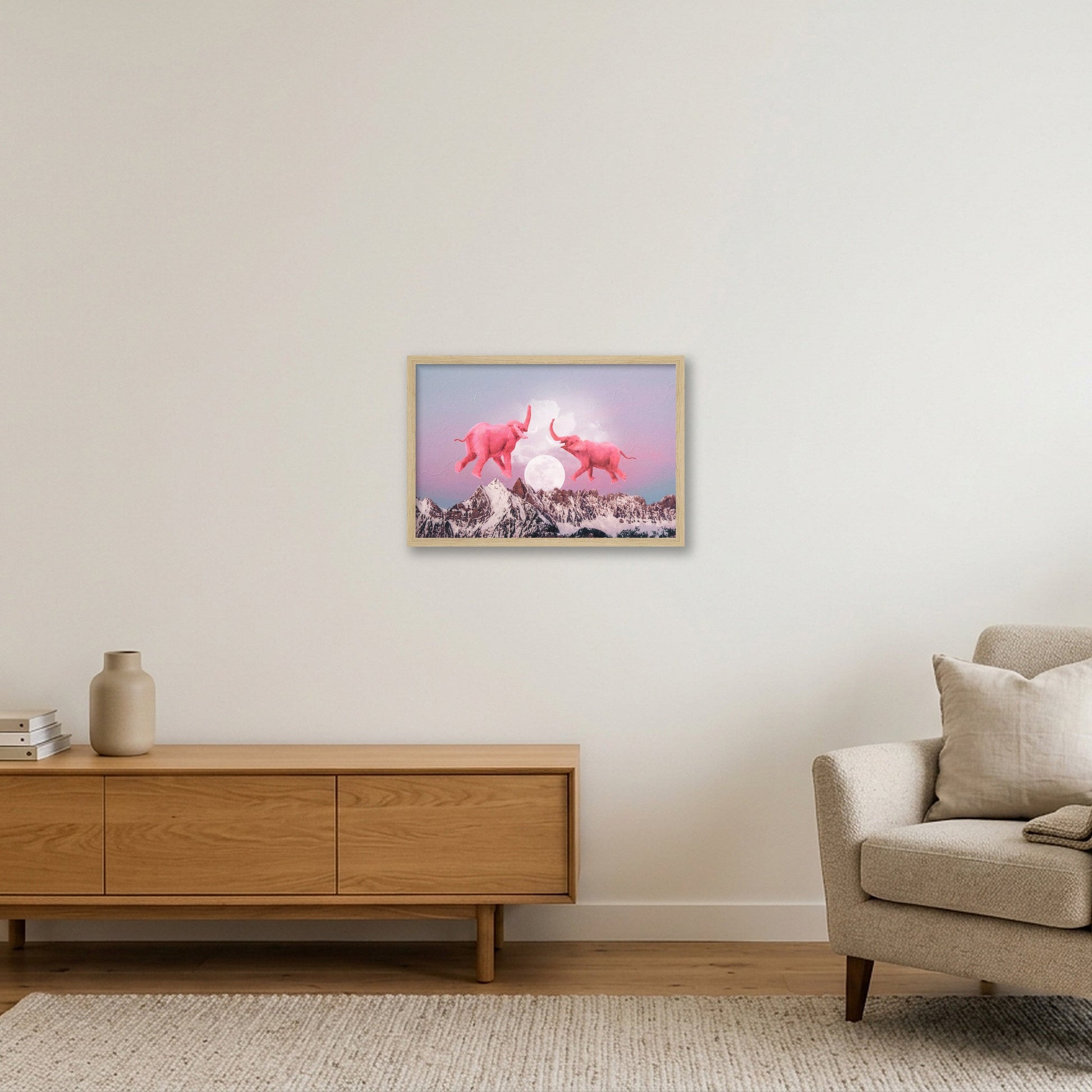 Dream On // Double Trouble — 45×30cm, 18×12" Oak Frame