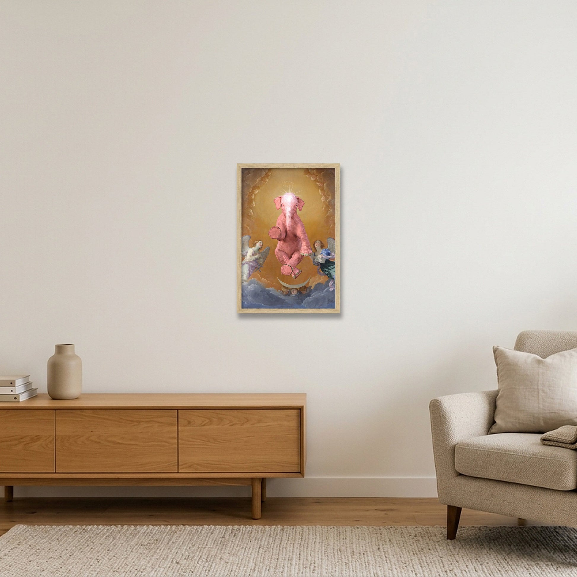 Dream On // The Immaculate One — 30×45cm, 12×18" Oak Frame