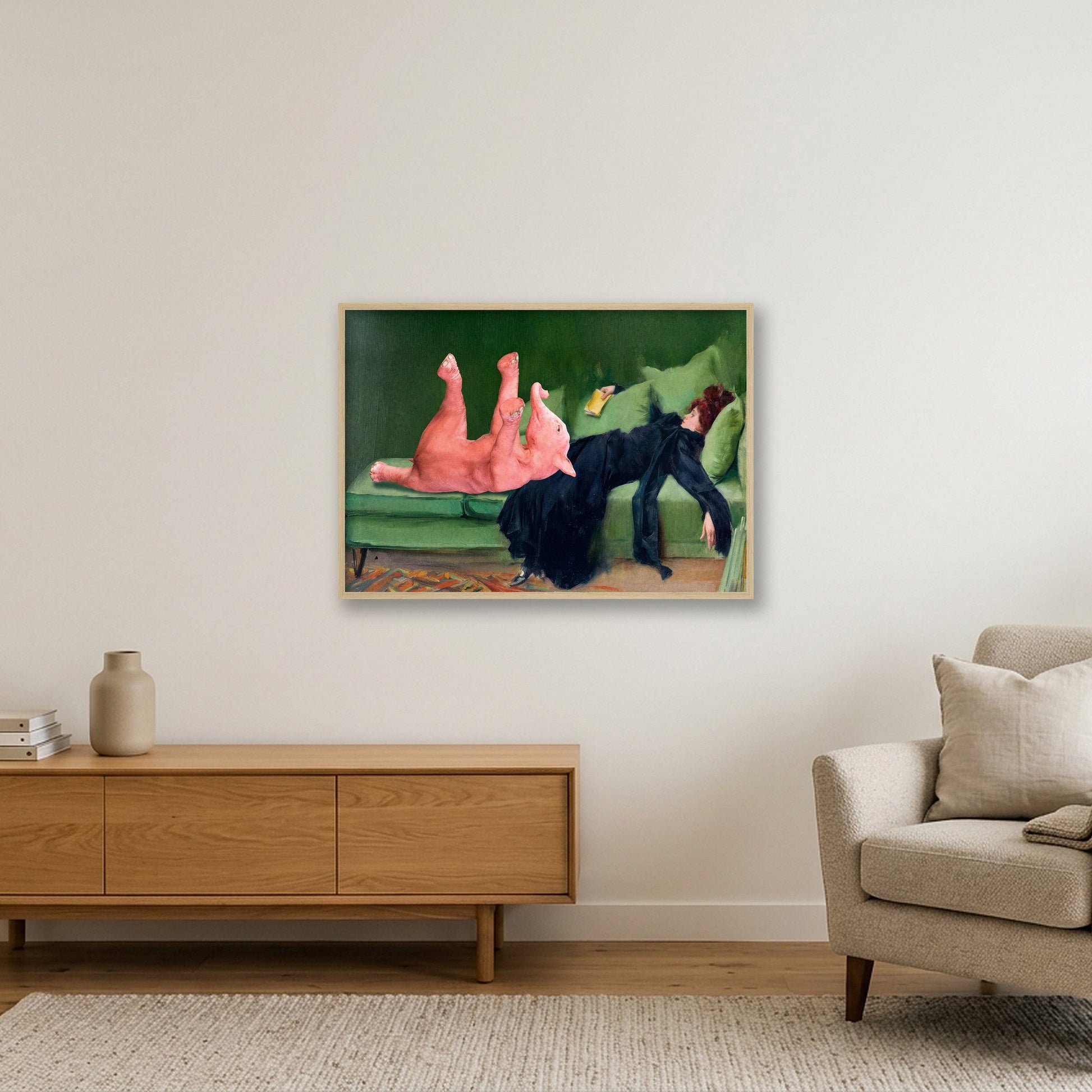 Dream On // After The Party — 84×59cm, 33×23" Oak Frame