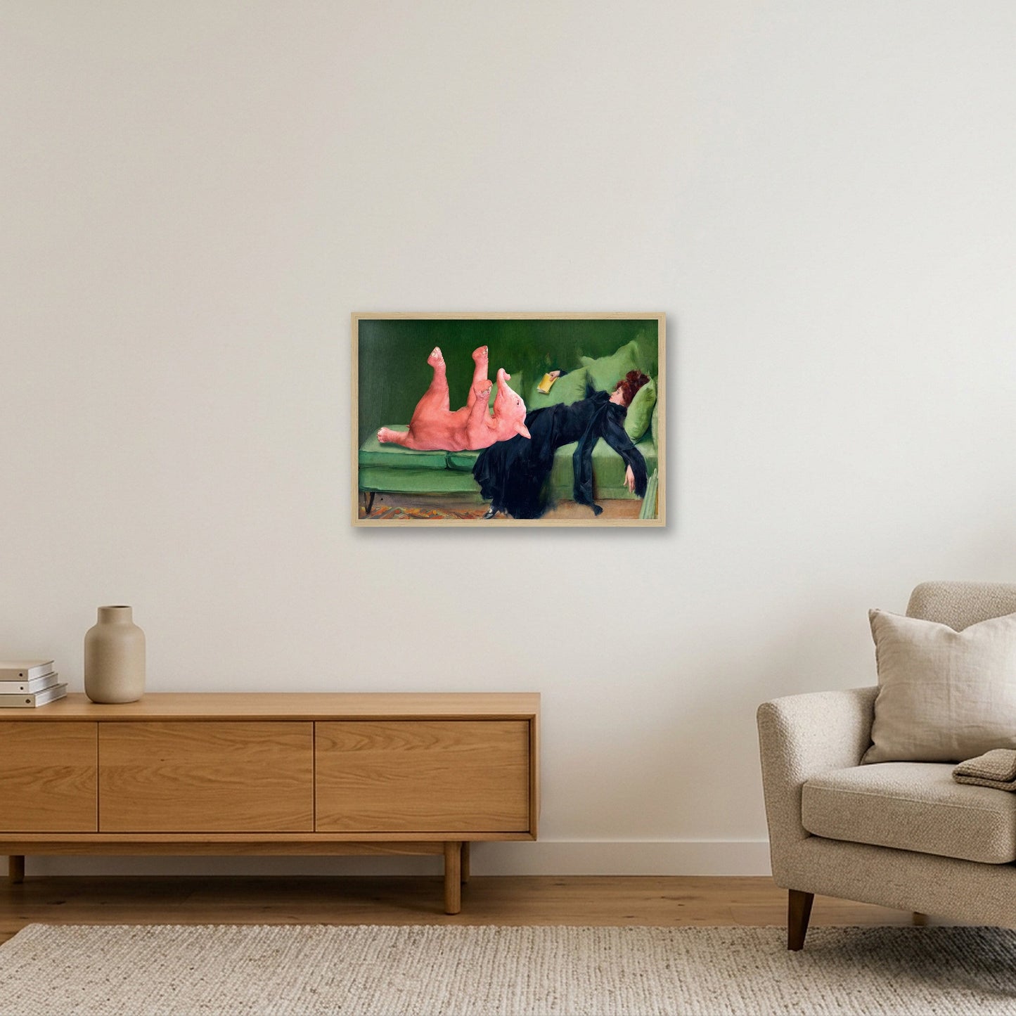 Dream On // After The Party — 60×40cm, 24×16" Oak Frame