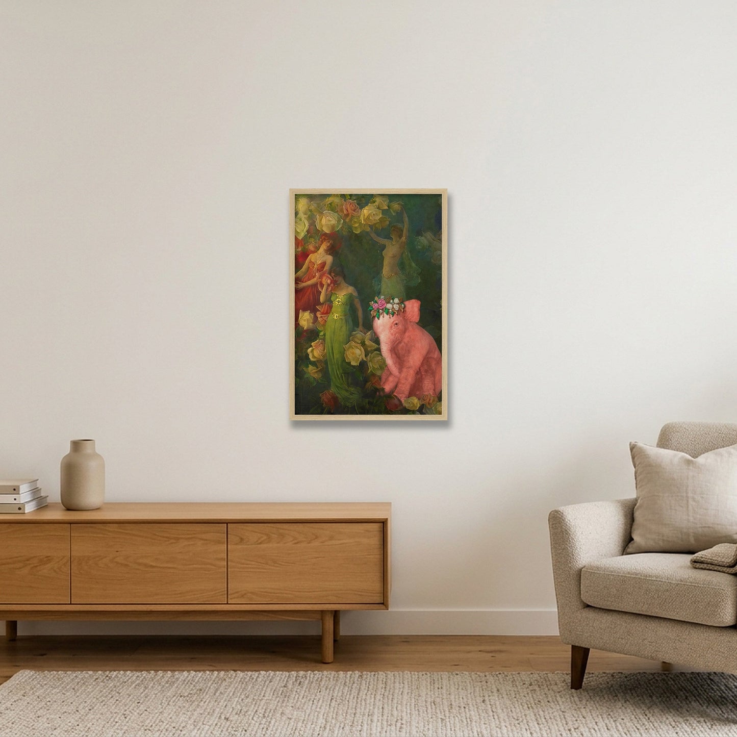 Dream On // The Perfume of Roses — 40×60cm, 16×24" Oak Frame