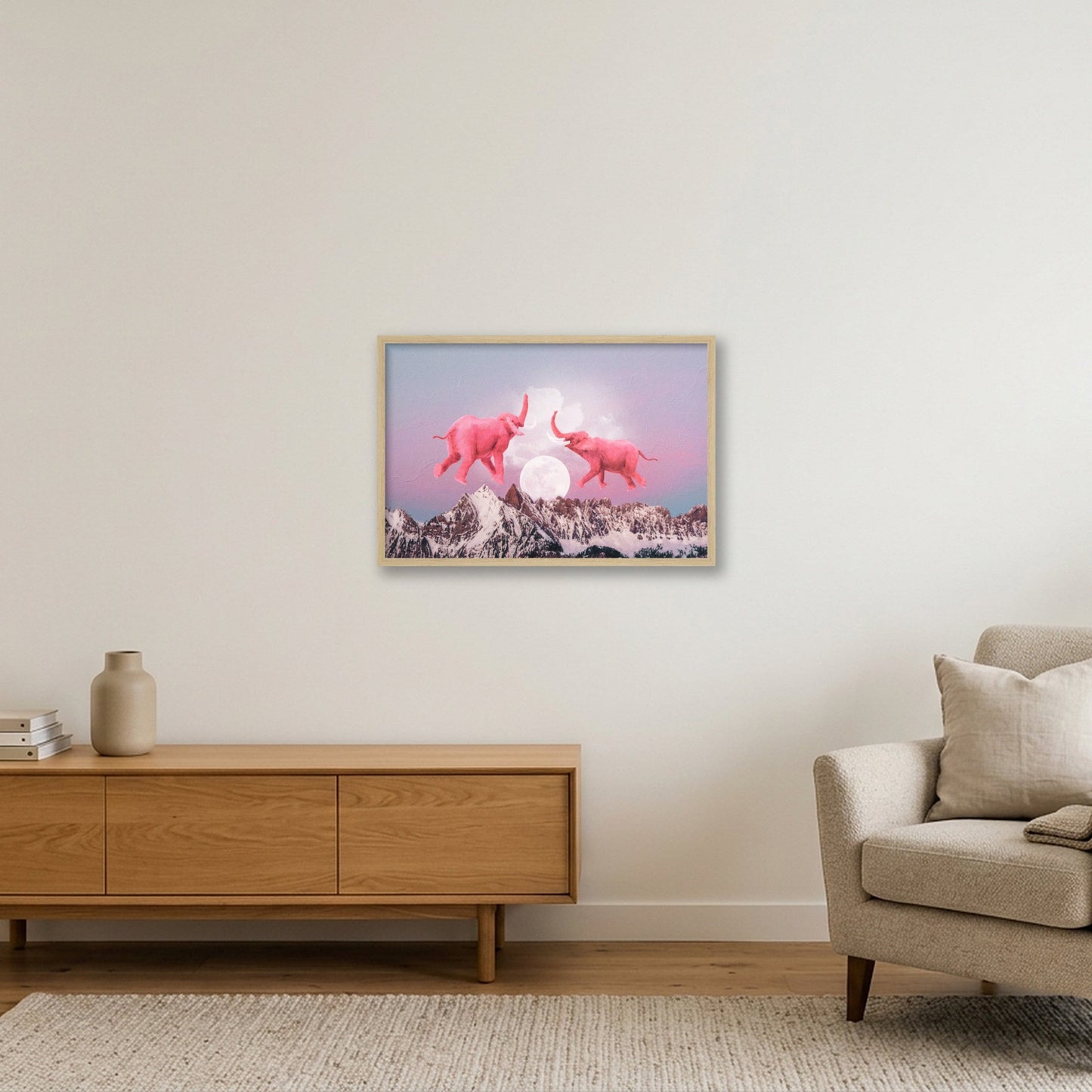 Dream On // Double Trouble — 60×40cm, 24×16" Oak Frame