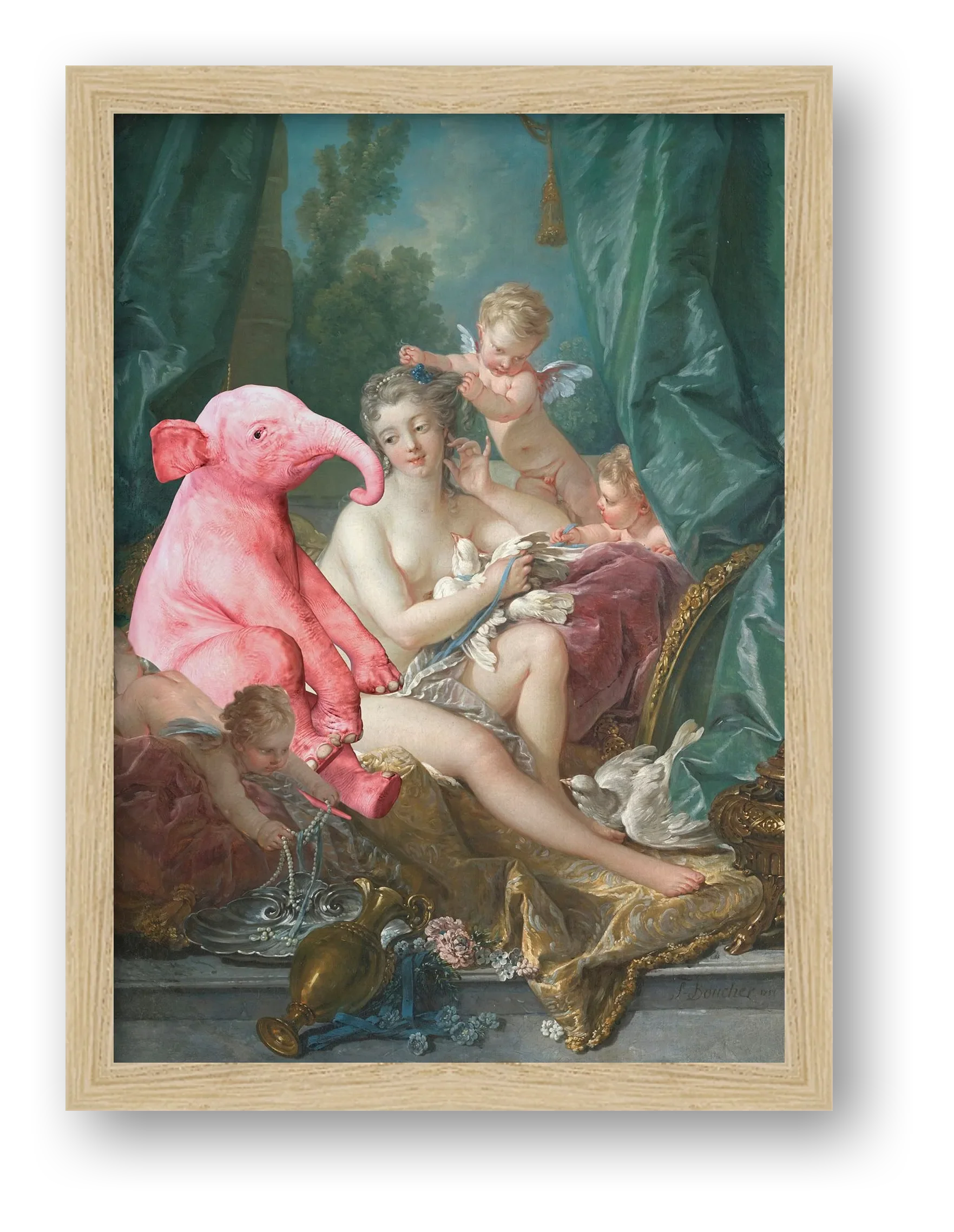 Dream On // The Toilette of Venus — framed