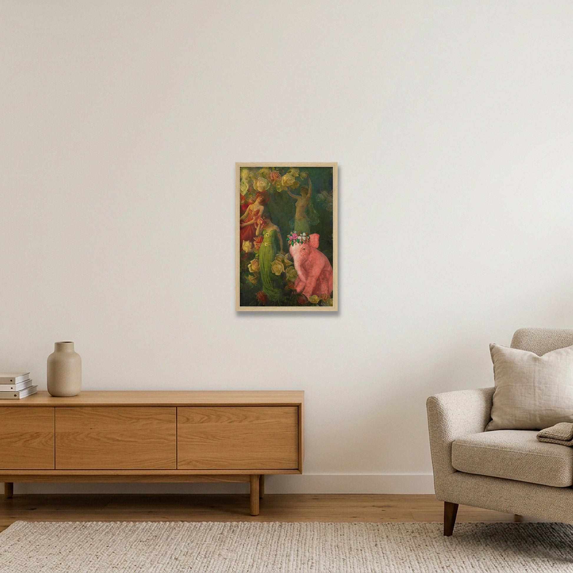 Dream On // The Perfume of Roses — 30×45cm, 12×18" Oak Frame