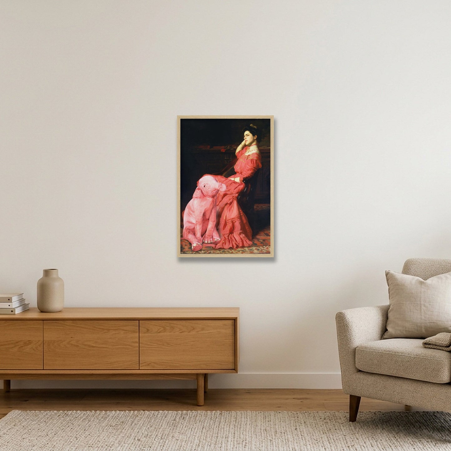 Dream On // A Rose — 40×60cm, 16×24" Oak Frame