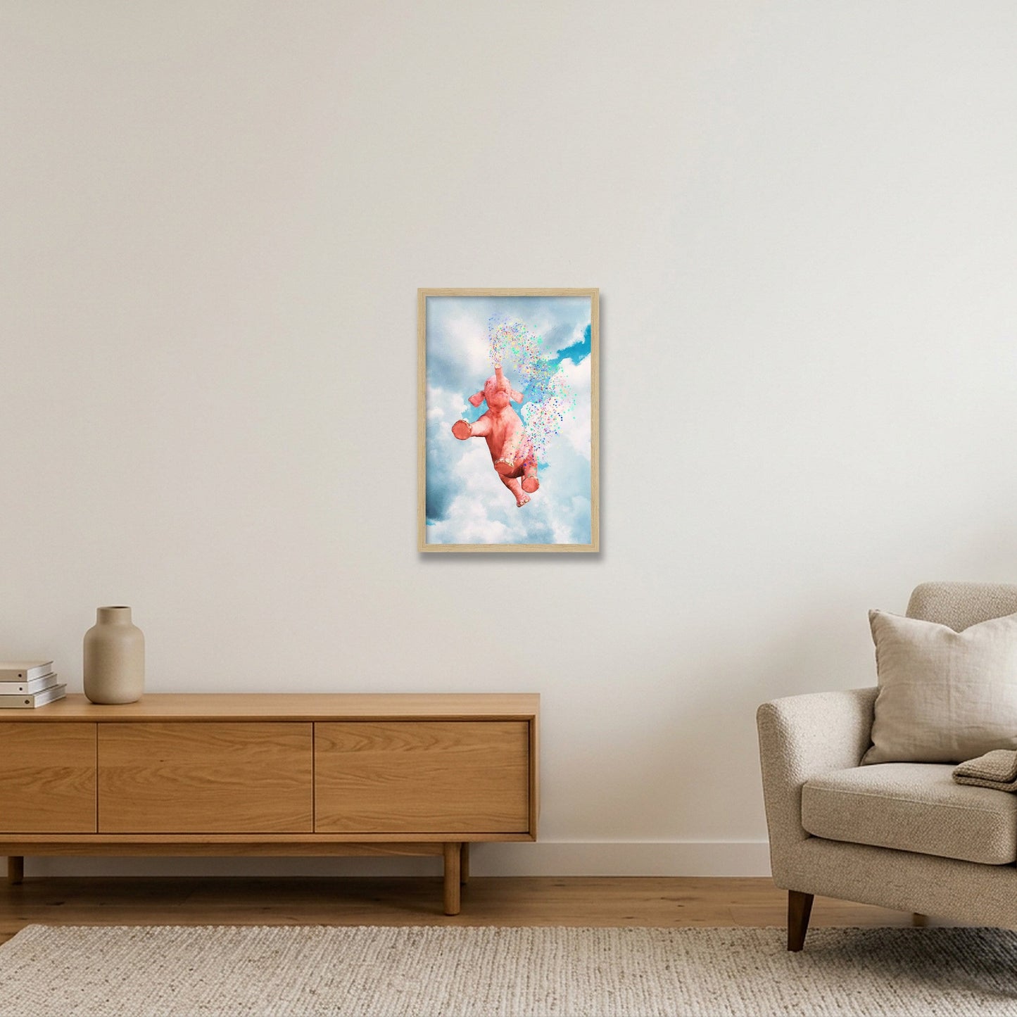 Dream On // Confetti — 30×45cm, 12×18" Oak Frame
