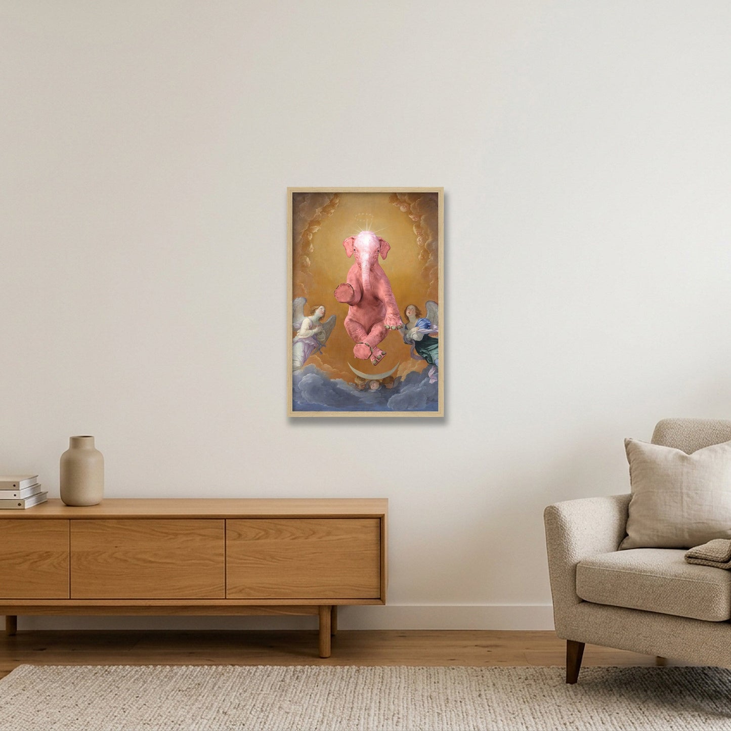 Dream On // The Immaculate One — 40×60cm, 16×24" Oak Frame