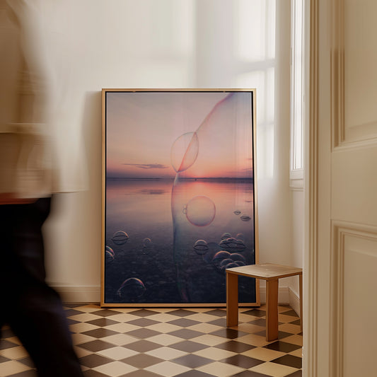 Soapbubble Studies // Neusiedl Sunset II- Tray Framed Canvas