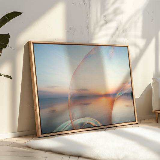 Soapbubble Studies // Neusiedl Sunset - Tray Framed Canvas