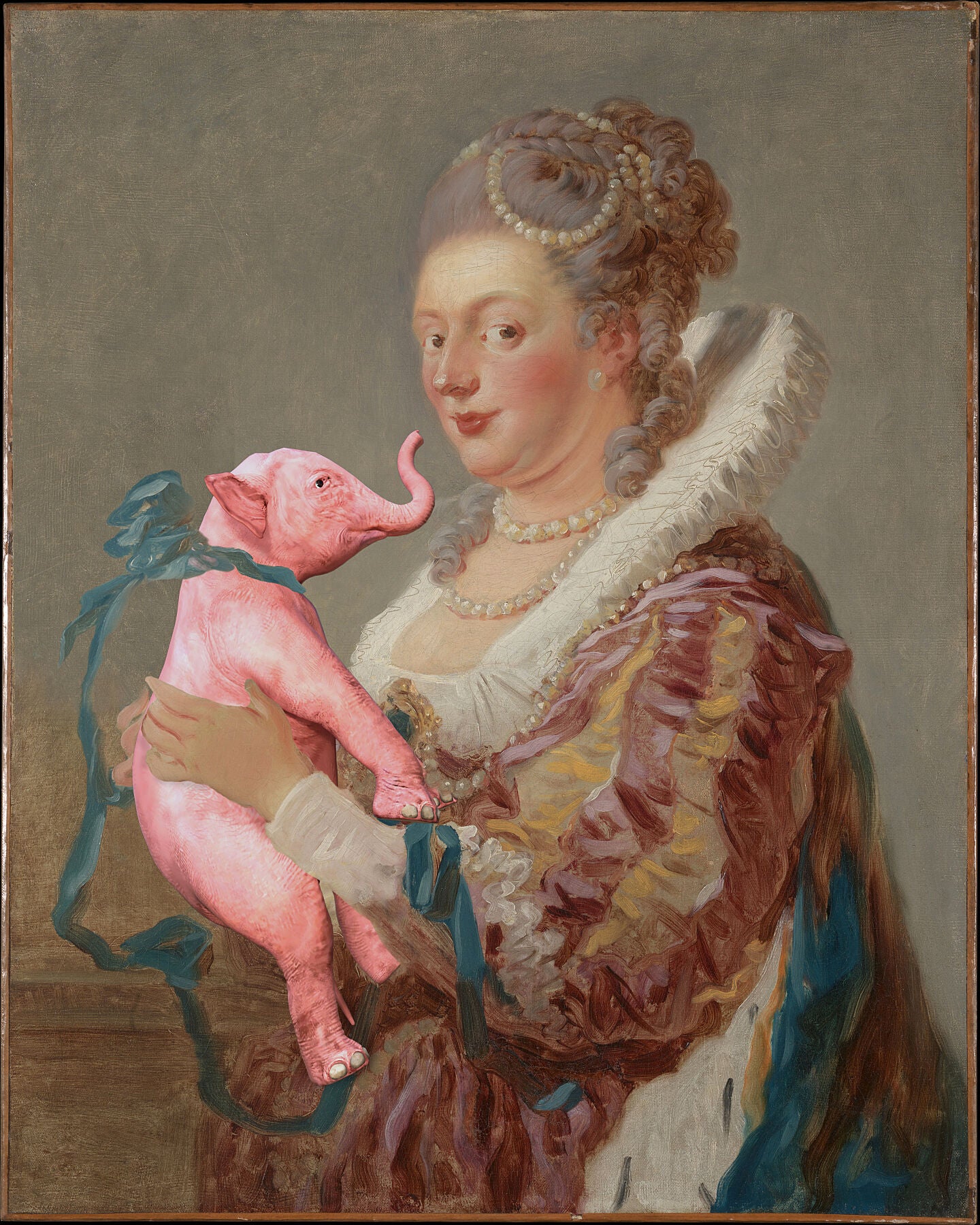 Dream on - Woman with Pink Elephant// Jean Honore Fragonard .1769