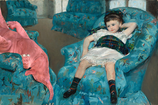 Dream On // Little Girl in Blue Armchair
